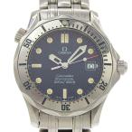 OMEGA オメガ シーマスター300M 2562.80 腕時計 SS クオーツ アナログ表示 メンズ ネイビー文字盤【I203125034】中古