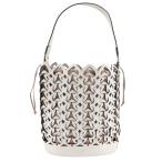 Kate Spade ケイトスペード ドリー ラージ バスケット ショルダーバッグ レザー 白/ピンク レディース【I211723093】中古