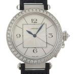 CARTIER カルティエ パシャドゥカルティエ ダイヤベゼル WJ118751 腕時計 K18WG×クロコ×ダイヤ 自動巻き メンズ【I220225008】中古