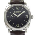 PANERAI パネライ ラジオミール1940 3デイズ OP6972 PAM00574 腕時計 SS×レザー シルバー 手巻きメンズ 黒文字盤【I220725014】中古