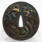  времена меч принадлежности металлический золотой .. дракон документ гарда меча антиквариат товар металлический [I221125052] б/у 