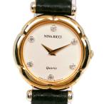 NINA RICCI ニナリッチ 腕時計 金属製 アナログ表示 レディース ホワイト文字盤【M132225003】中古