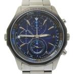 SEIKO セイコー WIRED ワイアード VK67-K090 腕時計 SS シルバー クオーツ クロノグラフ メンズ 青文字盤【M142426001】中古