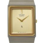 CITIZEN シチズン 2200-224256 ヴィンテージ 32-2075-80 腕時計 SS クオーツ アナログ表示 レディース ゴールド文字盤【M152126002】中古