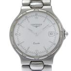 LONGINES ロンジン コンクエスト L1.614.4 腕時計 SS クオーツ アナログ表示 メンズ ホワイト文字盤【M200825007】中古