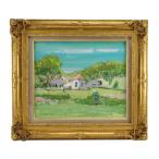  большой передний ..[mado Lead окраина ] пейзаж живопись маслом картина [M212725004] б/у 