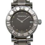 TIFFANY&amp;Co. ティファニー アトラス 腕時計 SS クオーツ アナログ表示 レディース グレー文字盤【R150126009】中古