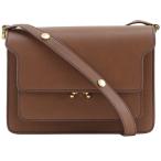 MARNI マルニ トランクバッグ SBMPN09UL7 LV688 ショルダーバッグ レザー 茶 レディース【S140825865】中古
