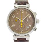 LOUIS VUITTON ルイ・ヴィトン タンブール cal.2894-2 Q1122 腕時計 SS×レザー 自動巻き クロノグラフ メンズ【S152725238】中古