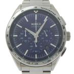 SEIKO セイコー WIRED ワイアード AGAW403 VK63-K006 腕時計 SS クオーツ クロノグラフ メンズ 青文字盤【S191925035】中古