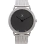 Calvin Klein カルバンクライン ミニマル K3111 腕時計 SS シルバー クオーツ アナログ表示 メンズ グレー文字盤【S191925047】中古