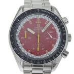 OMEGA オメガ スピードマスター レーシング ミハエル シューマッハ 腕時計 SS シルバー 自動巻き メンズ 赤文字盤【S202025230】中古