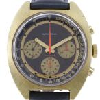 WAKMANN ワックマン INCABLOC 腕時計×レザー 手巻き クロノグラフ メンズ 黒文字盤【S222323173】中古