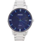 SEIKO セイコー ソーラー V147-0AL0 腕時計 SS シルバー ソーラー時計 アナログ表示 メンズ 青文字盤【Y192025001】中古