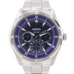 SEIKO セイコー ワイアード ソーラー V14J-0BV1 腕時計 SS ブルー ソーラー時計 クロノグラフ メンズ 青文字盤【Y192025004】中古