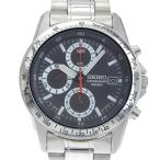 SEIKO セイコー クロノグラフ 7T92-0DW0 腕時計 SS シルバー クオーツ クロノグラフ メンズ 黒文字盤【Y192025005】中古