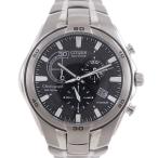 CITIZEN シチズン オルタナ VO10-5992F H570-S030757 腕時計 チタン シルバー エコドライブ クロノグラフ 黒文字盤【Y192025015】中古