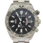 CITIZEN シチズン プロマスター マリーン ダイバー 200m防水 腕時計 SS ブラック エコドライブ アナログ表示 黒文字盤【Y192025021】中古