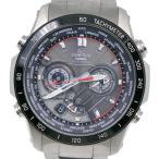 CASIO カシオ エディフィス EQW-M1000D 腕時計 SS シルバー ソーラー電波時計 クロノグラフ メンズ グレー文字盤【Y192025049】中古