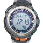 CASIO カシオ PRO TREK PRW-1000J 腕時計 樹脂系 黒 ソーラー電波時計 アナログ表示 メンズ 黒文字盤【Y192025055】中古