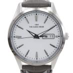 THE CLOCK HOUSE ザ・クロックハウス MBC1005-GY2B 腕時計 SS×レザー シルバー ソーラー時計 メンズ シルバー文字盤【Y192025068】中古