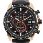 SEIKO セイコー アルバ 10気圧防水 VK67-KT00 腕時計 SS 金 クオーツ クロノグラフ メンズ 黒文字盤【Y200925024】中古