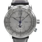 ZEPPELIN ツェッペリン  100周年記念シリーズ  76401 腕時計 SS×レザー シルバー/茶 クオーツ メンズ シルバー文字盤【Y200925045】中古