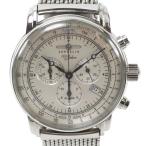 ZEPPELIN ツェッペリン  100周年記念シリーズ 7680-M1 腕時計 SS クオーツ クロノグラフ メンズ シルバー文字盤【Y200925047】中古