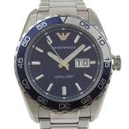 ARMANI エンポリオ・アルマーニ AR6048 腕時計 SS ネイビー クオーツ アナログ表示 メンズ ネイビー文字盤【Y200925057】中古