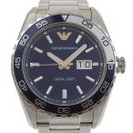 ARMANI エンポリオ・アルマーニ AR6048 腕時計 SS ネイビー メンズ【Y200925059】中古