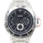 Guess ゲス W0361G1 腕時計 SS シルバー クオーツ クロノグラフ メンズ 黒文字盤【Y200925067】中古