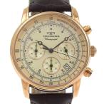 TECHNOS テクノス クロノグラフ T4222 腕時計 SS ブラウン クオーツ クロノグラフ メンズ ホワイト文字盤【Y200925081】中古