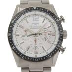 TECHNOS テクノス T-1019 腕時計 SS シルバー クオーツ クロノグラフ メンズ ホワイト文字盤【Y200925082】中古