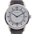 CROSS クロス CR8006 腕時計 SS×レザー クオーツ アナログ表示 メンズ ホワイト文字盤【Y200925093】中古