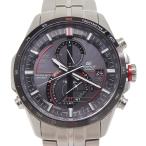 CASIO カシオ エディフィス マルチバンド6 EQW-A1300DB シルバー ソーラー電波時計 クロノグラフ ブラック文字盤【Y200925124】未使用