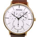 [ADEXE]ateks1868A-03 наручные часы кожа белый кварц много игла аналог отображать мужской белый циферблат [Y200925168] не использовался 
