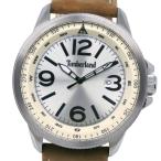 Timberland ティンバーランド 14247J 腕時計 SS×レザー クオーツ アナログ表示 メンズ シルバー文字盤【Y200925173】中古
