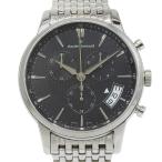 claude bernard クロードベルナール 010023M 腕時計 シルバー クオーツ クロノグラフ メンズ ブラック文字盤【Y200925189】未使用