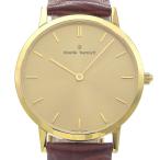 claude bernard クロードベルナール 2006137JDI 腕時計 SS×レザー クオーツ アナログ表示 メンズ ゴールド文字盤【Y200925192】中古