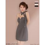 【ROBE de FLEURS/ローブドフルール】2wayネックリボンバストジップアップミニドレス(fm4111)