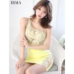 ワンショルダーレースシースルータイ...