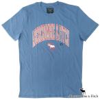 ショッピングAbercrombie アバクロ Tシャツ メンズ 半袖 トップス ウォッシュブルー レッド Abercrombie&Fitch アバクロンビー&フィッチ A&F アメカジ ブランド 150