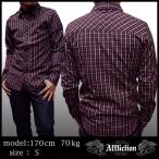 Affliction アフリクション メンズ 長袖 シャツ レッド チェック 海外セレブ 多数着用 ブランド ハリウッド セレブ カジュアル セレカジ