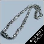 Yahoo! Yahoo!ショッピング(ヤフー ショッピング)【セール】 BLING HIPHOP JEWELRY ジルコニア 入り シルバー 925 プレーティング メンズ ネックレス チェーン ストリート ヒップホップ アクセサリー 06