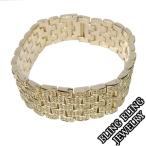 Yahoo! Yahoo!ショッピング(ヤフー ショッピング)HIPHOPジュエリー メンズ ブレスレット ゴールドカラー ゴールド  プレーティング BLING JEWELRY ストリート スタイル ヒップホップ アクセサリー