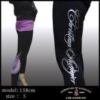 Christian Audigier クリスチャンオードジェー レディース レギンス パンツ ブラック BIRD セレブ 正規 ブランド Ed Hardy