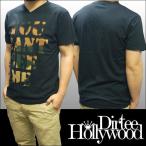 最終値下げ Dirtee Hollywood ダーティーハリウッド メンズ Vネック Tシャツ You Can't See Me ウォッシュ ブラック MADE IN USA