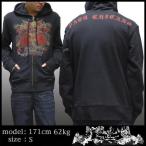 Paco Chicano パコ チカーノ メンズ パーカー Freedom Peace ブラック セレブ 正規 ブランド Ed Hardy エドハーディー クリスチャンオードジェー SMET