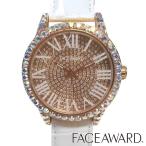 フェイスアワード メンズ 腕時計 ローズゴールド FACEAWARD 時計 GRACE 47mm スワロフスキー RG/ORR/WH