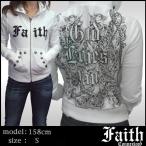 Faith Connexion フェイス コネクション レディース ジップ パーカー ホワイト スタッズ フード ジップパーカー Faithconnexion フェイスコネクション